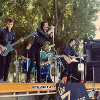 New Year's Day gig in a park, on the back of a truck in Port Melbourne, 1981 - Source: Nic Chancellor