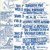 Grosvenor Hotel flier, 1986 - Artwork by Fred Negro - Source: Fred Negro