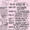 Grosvenor Hotel flier, 1986 - Artwork by Fred Negro - Source: Fred Negro