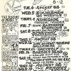 Grosvenor Hotel flier, 1986 - Artwork by Fred Negro - Source: Fred Negro