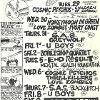 Grosvenor Hotel flier, 1985 - Artwork by Fred Negro - Source: Fred Negro